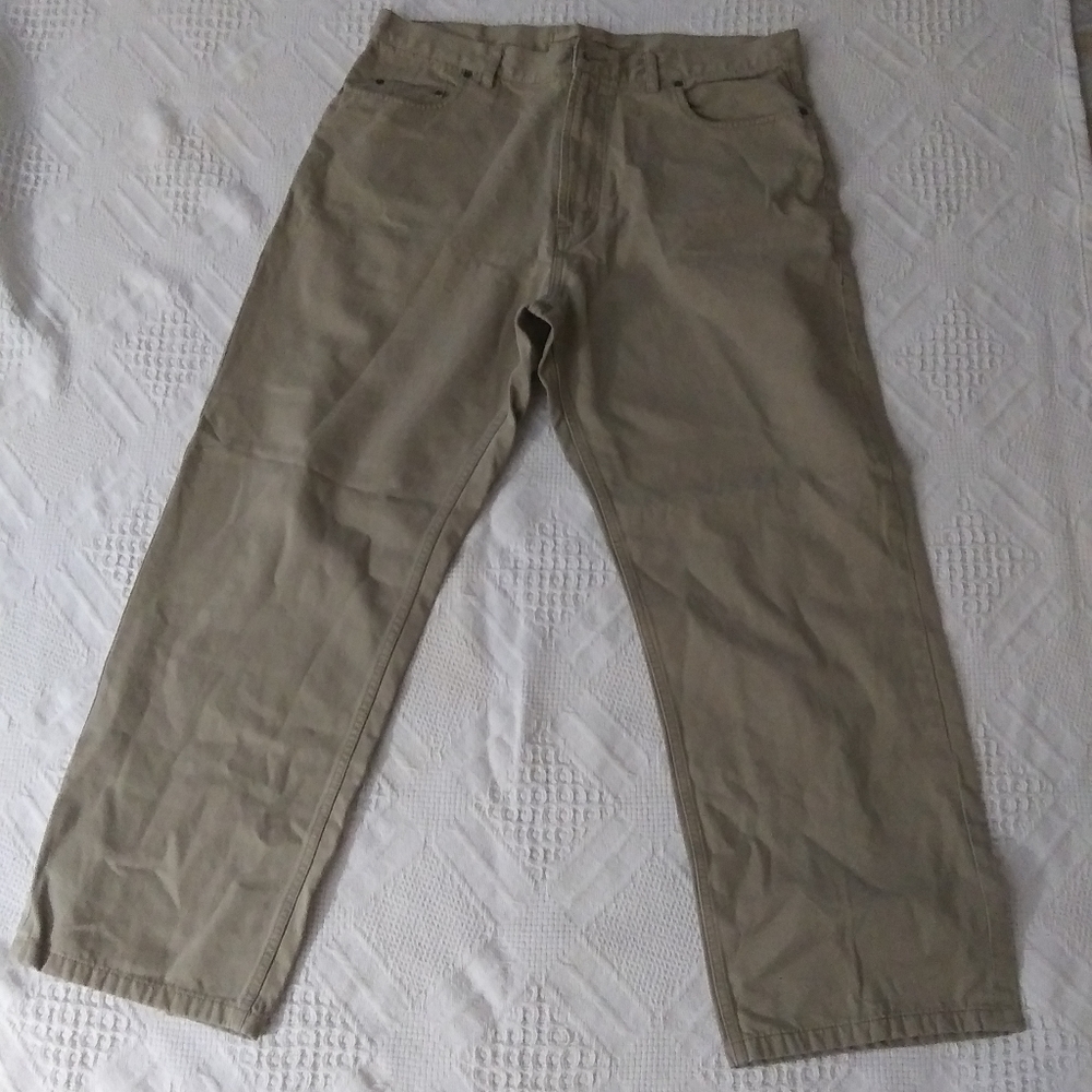 Nautica relaxed fit khaki jeans.